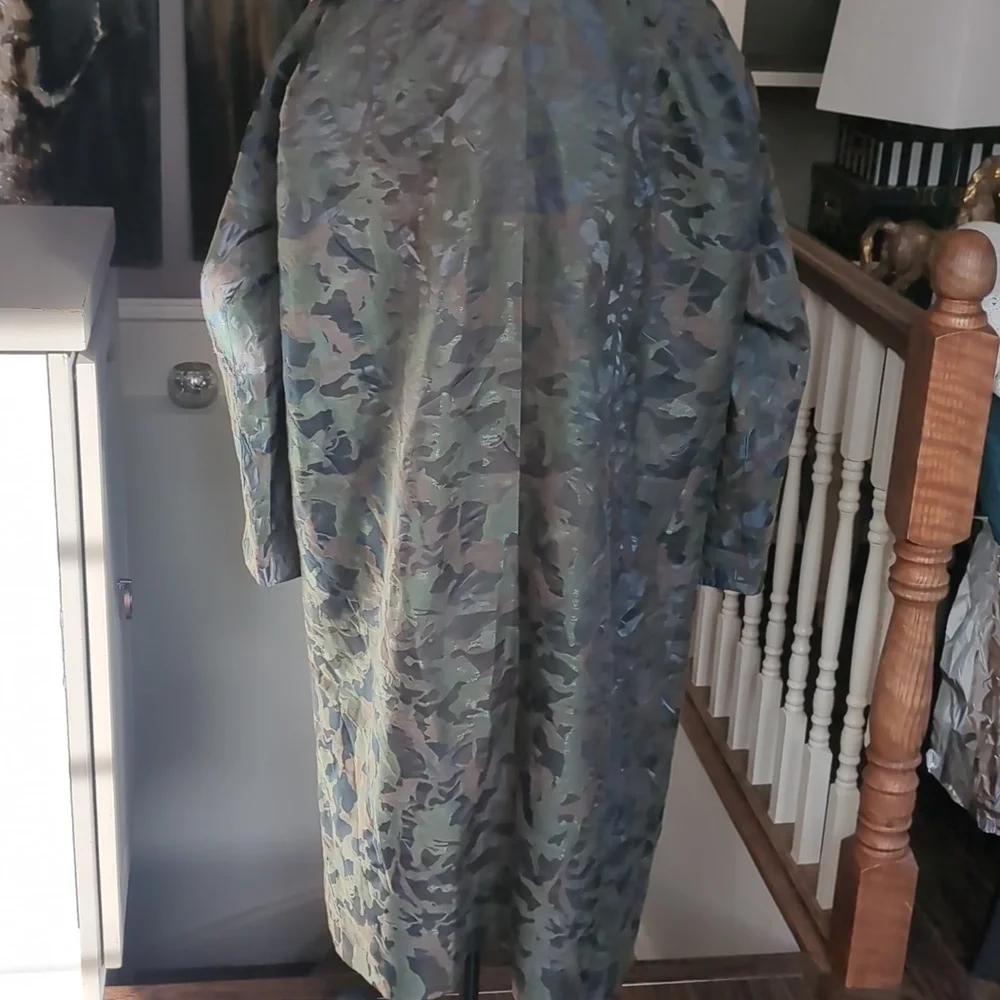 Annette Goertz Long Camo Jacket Made In Germany P2P 23 L 41.5 - Picture 3 of 7